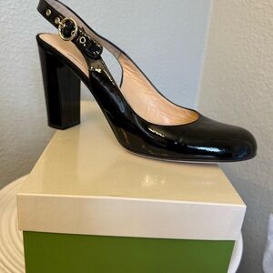 Kate Spade Glossy Black Heels